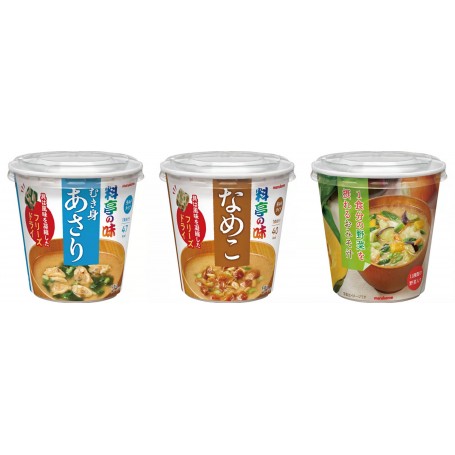 3 Cups Set Miso _ taste - Clam/Mushroom/Vegetables