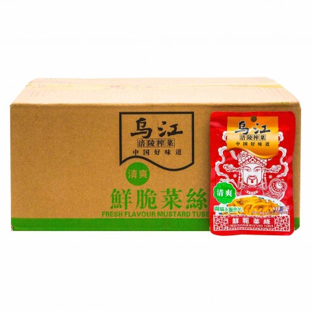 烏江 涪陵榨菜 鮮脆菜絲    80g×100包/箱